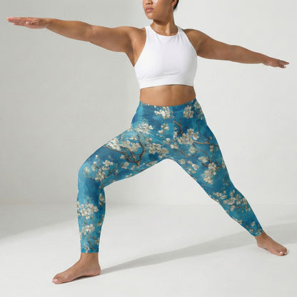 Van Gogh Almond Blossoms Art Leggings