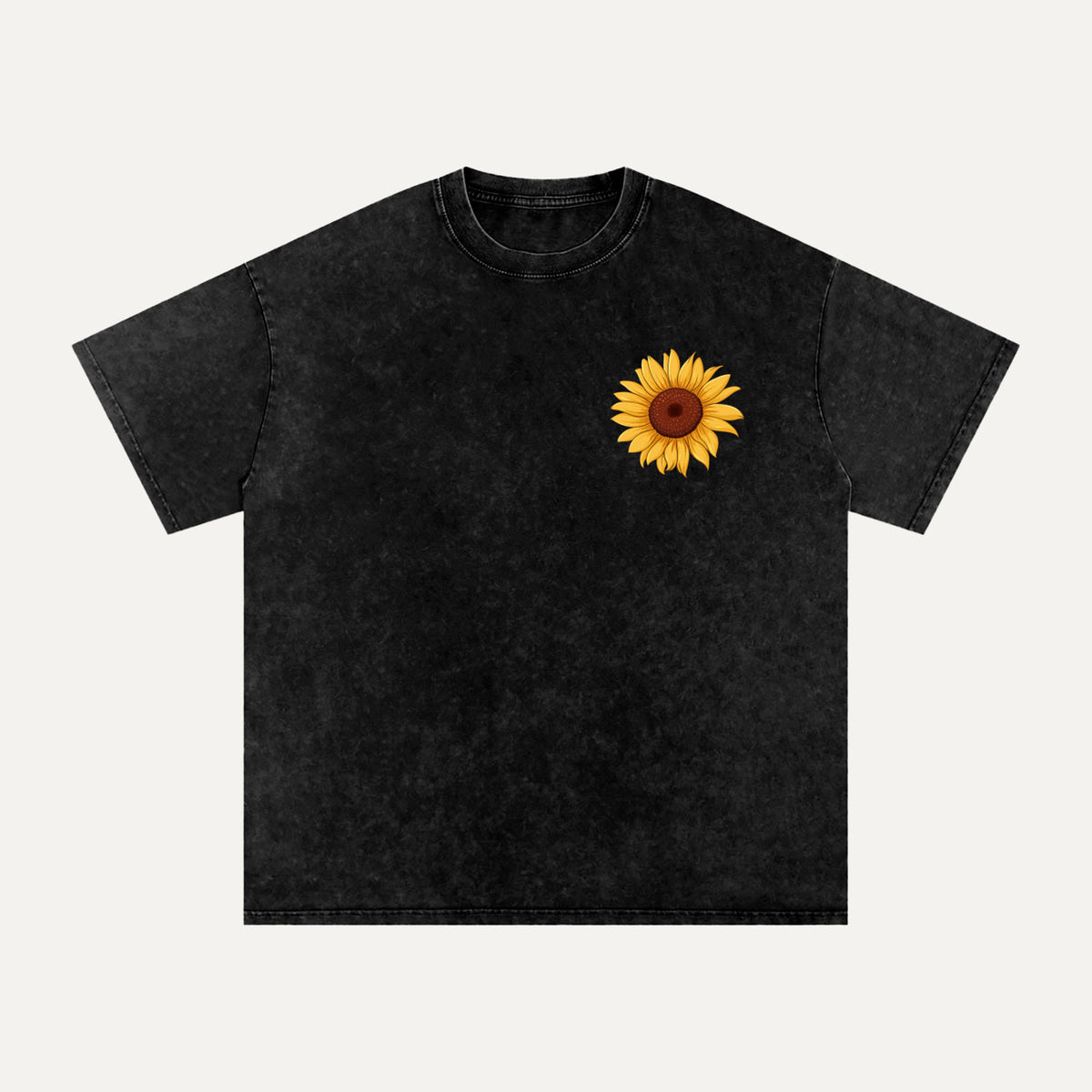 Van Gogh Sunflowers Oversized Cotton T-Shirt | Stay Wild, Sunflower Child